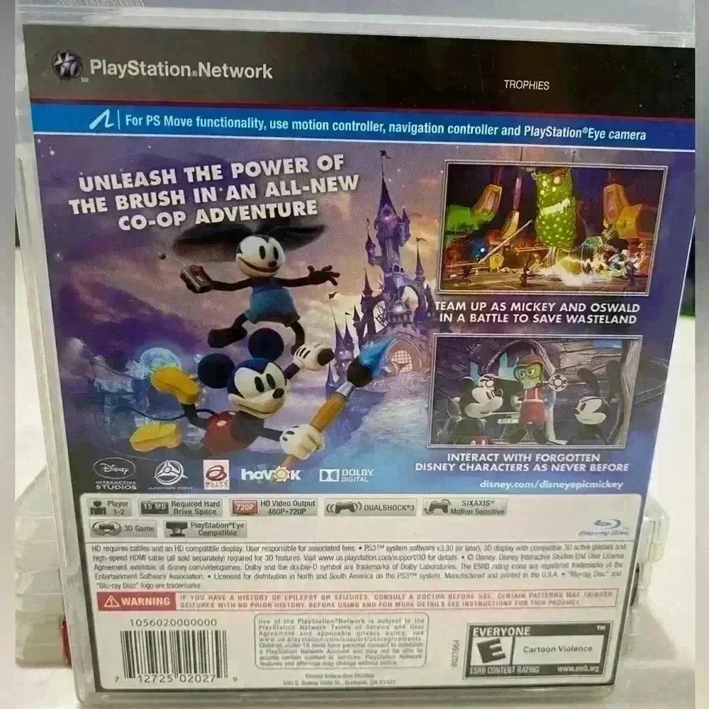 PS3 Disney Epic Mickey 2 Game